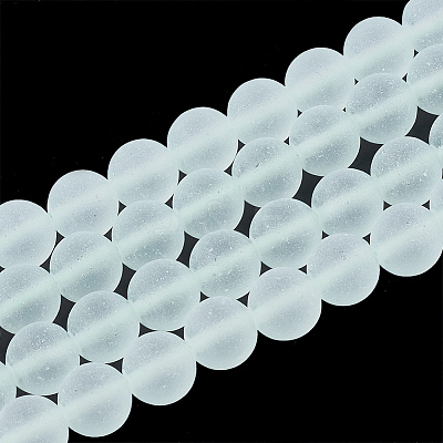 Green Watermelon Stone Glass Beads Strands G-T106-320-1