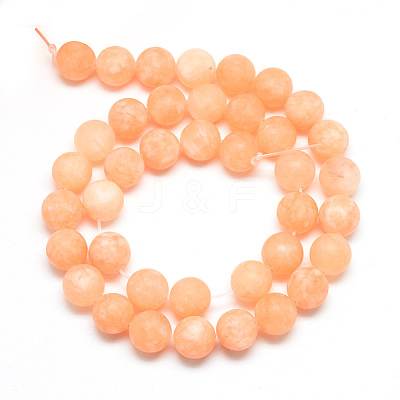 Natural White Jade Bead Strands G-R297-8mm-44-1