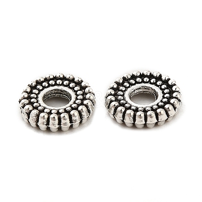 Tibetan Style Alloy Spacer Beads TIBEB-O004-76-1