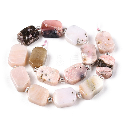 Natural Pink Opal Beads Strands G-C098-A19-01-1
