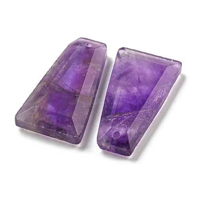 Natural Amethyst Pendants G-G123-02G-1