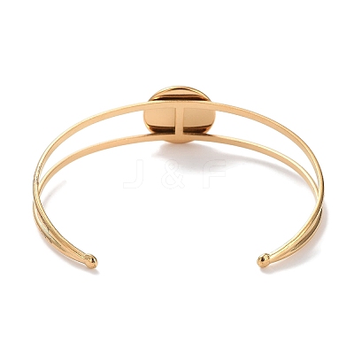 Ion Plating(IP) 304 Stainless Steel Bracelets Setting Making BJEW-B090-03C-G-1