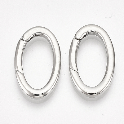 Non-Tarnish 304 Stainless Steel Spring Gate Rings X-STAS-S079-87-1