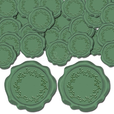 100Pcs Adhesive Wax Seal Stickers DIY-CP0010-70C-1