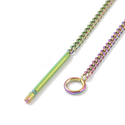 Ion Plating(IP) 304 Stainless Steel Stud Earring Finding LS-STAS-E161-07RC-1