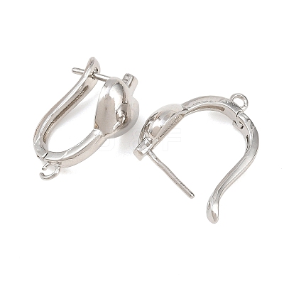 Brass Hoop Earring Findings KK-K340-40P-1