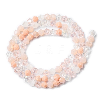 Electroplate Glass Beads Strands EGLA-D018-02A-1