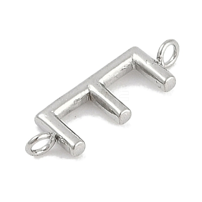 304 Stainless Steel Letter Connector Charms STAS-M108-01P-05-1