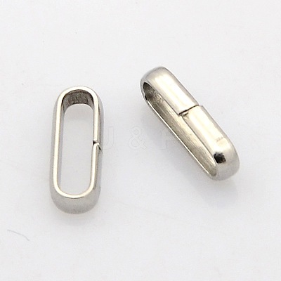 Tarnish Resistant 201 Stainless Steel Oval Quick Link Connectors STAS-N015-04-1