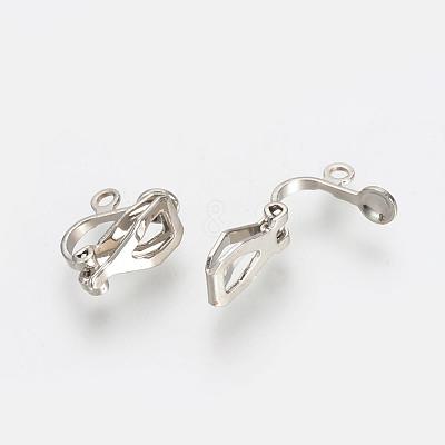 Iron Clip-on Earring Findings KK-R071-06P-1