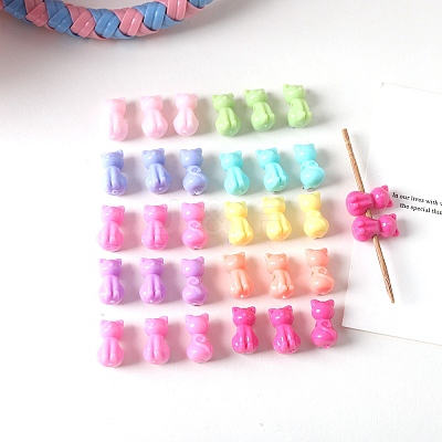 Opaque Acrylic Beads OACR-L016-11-1