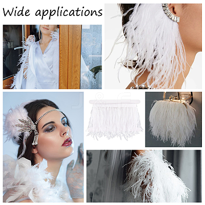 2M Fashion Ostrich Feather Trimming DIY-OC0013-33B-1