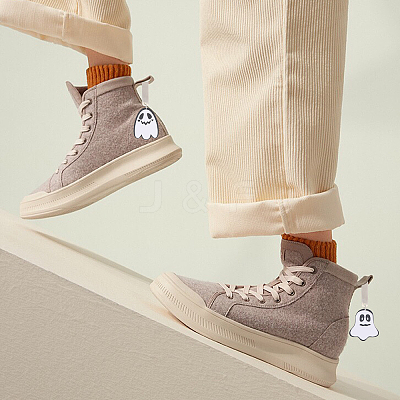 10Pcs 5 Styles Ghost Acrylic Shoe Charms HJEW-CA00021-1