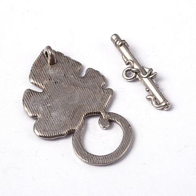 Alloy Toggle Clasps X-PALLOY-A20005-AS-LF-1