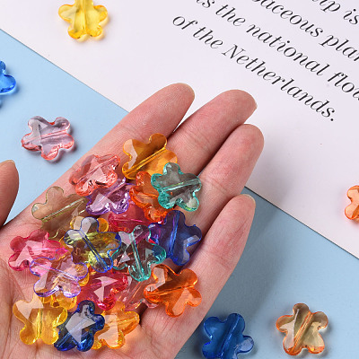 Transparent Acrylic Beads TACR-S154-32B-1