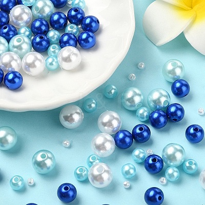 ABS Plastic Imitation Pearl Beads KY-YW0001-90E-1