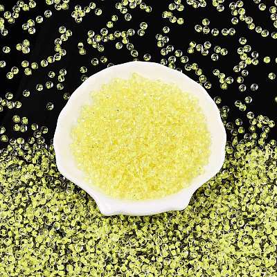 6/0 Inside Colours Transparent Glass Seed Beads X1-SEED-T007-07C-1