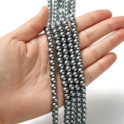 Grade A Glass Pearl Beads HY-J001-6mm-HX021-1