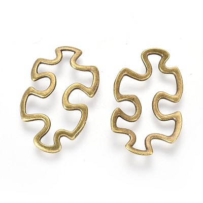 Tibetan Style Alloy Linking Rings TIBE-3558-AB-FF-1