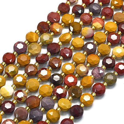 Natural Mookaite Beads Strands G-C116-A05-02-1