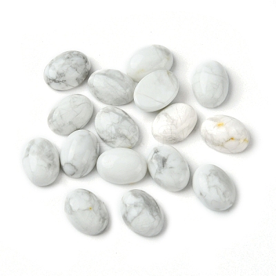 Natural Howlite Cabochons G-A094-01B-60-1