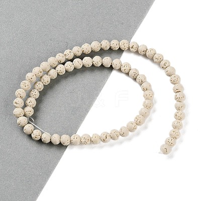 Synthetic Lava Rock Dyed Beads Strands G-H311-08A-04-1