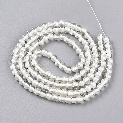 Baking Paint Transparent Glass Beads Strands DGLA-N011-6mm-01-1