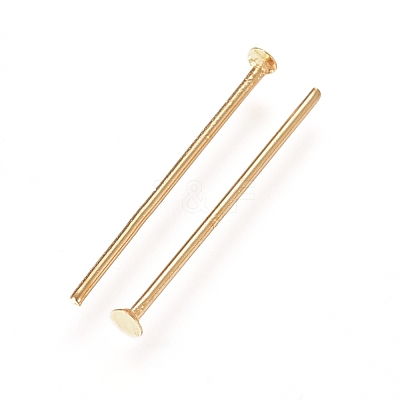 304 Stainless Steel Flat Head Pins X-STAS-L238-006H-G-1