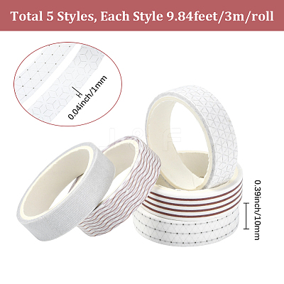 1Box Paper Decorative Adhesive Tapes DIY-SP0005-56B-1