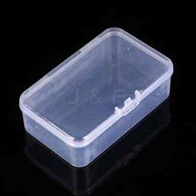 Transparent Plastic Box with Hinged Lid CON-YW0001-43-1