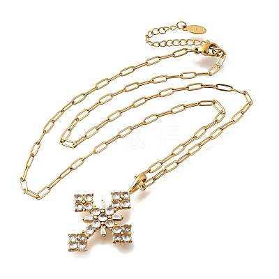 304 Stainless Steel Pendant Necklaces NJEW-H070-04G-1