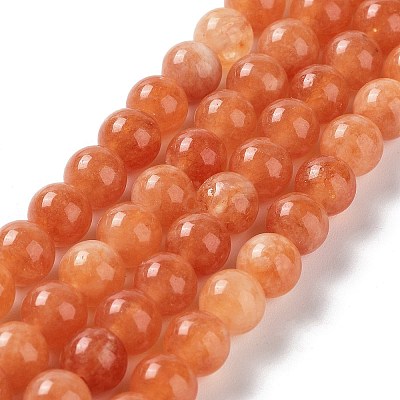 Dyed Natural Malaysia Jade Beads Strands G-G021-02A-12-1