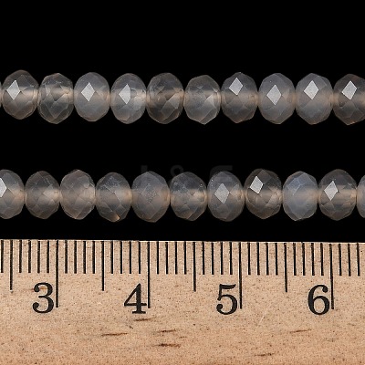 Natural Grey Agate Bead Strands G-D344-A19-03-1