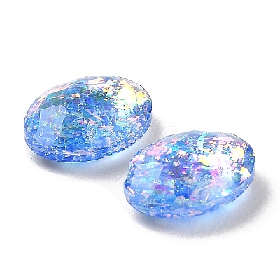 Resin Imitation Opal Cabochons RESI-H148-09-1