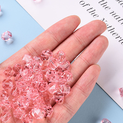 Transparent Acrylic Beads TACR-S154-15B-26-1