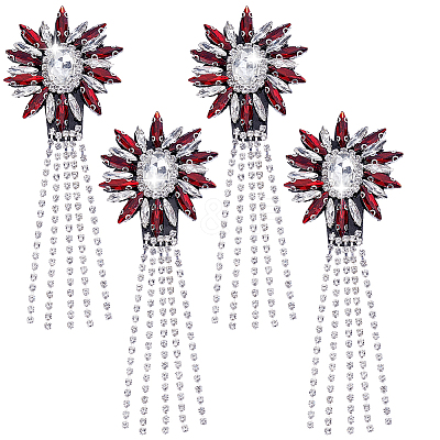 Glass Clothing Patches PATC-WH0028-026F-1