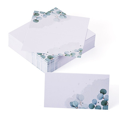 80Pcs Rectangle Paper Table Place Cards AJEW-TA0003-64A-1