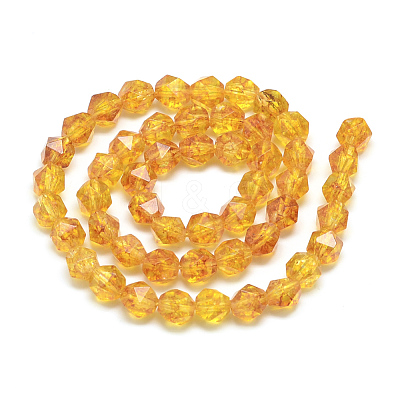 Natural Citrine Beads Strands X-G-S149-09-10mm-1