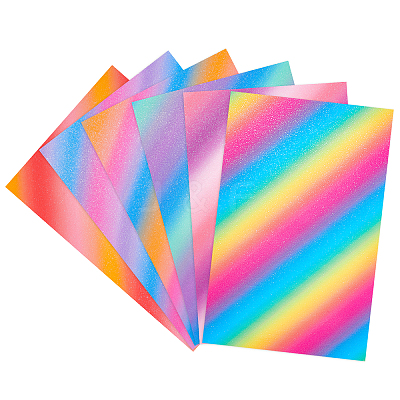 6Sheets 6 Style Self Adhesive Vinyl Laser Sticker DIY-AR0002-22-1