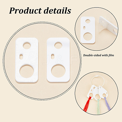 30Pcs 3 Style Acrylic Thread Winding Boards FIND-PH0010-06B-1