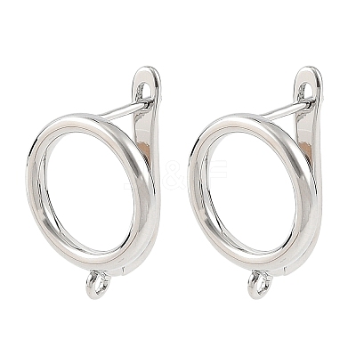 SHEGRACE Brass Hoop Earring Findings XGRQ79244-942P-1