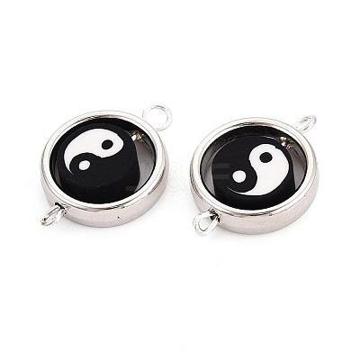 Polymer Clay Beads with CCB Plastic Frame Connector Charms CLAY-T022-35M-01B-1