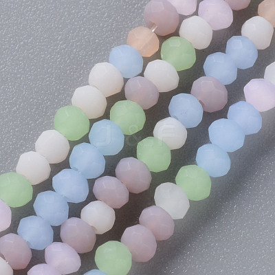 Frosted Glass Beads Strands FGLA-T002-10A-1