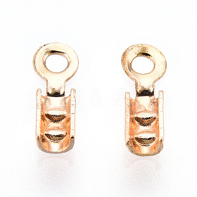 Brass Folding Crimp Ends KK-Q735-75G-1