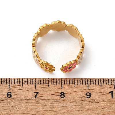 304 Stainless Steel Cuff Rings RJEW-D319-02G-01-1