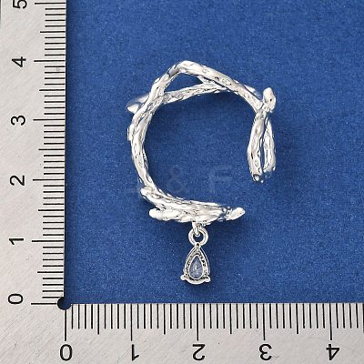 Brass Micro Pave Cubic Zirconia Findings KK-D378-20P-1
