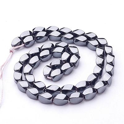 Non-Magnetic Synthetic Hematite Beads Strands G-E001-4-8x5mm-1