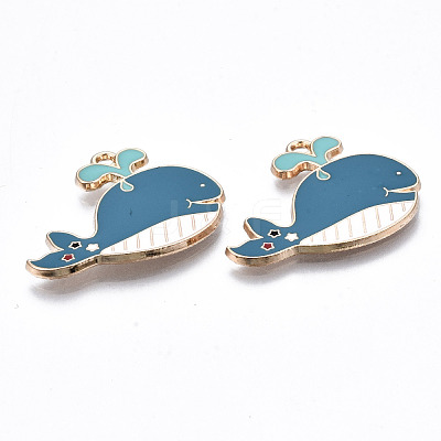 Eco-Friendly Alloy Enamel Pendants ENAM-Q437-014-NR-1