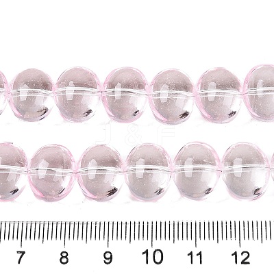 Transparent Electroplate Glass Beads Strands EGLA-N012-06F-1