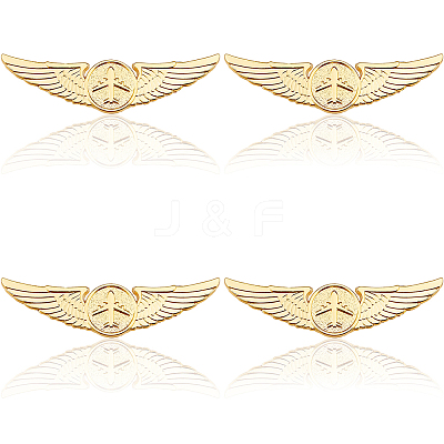 4Pcs Alloy Lapel Pin Backs for Security JEWB-DC0001-22A-1
